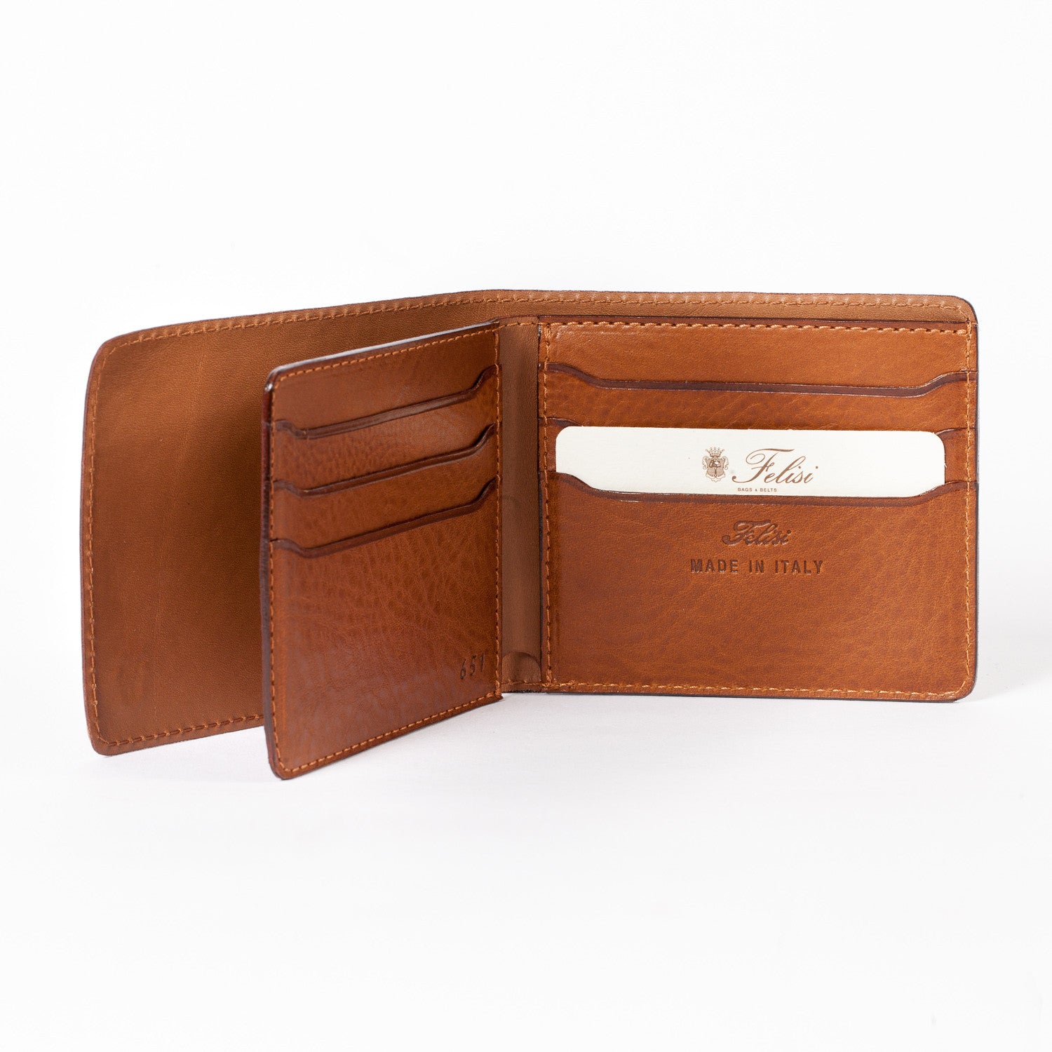 Geldscheinbörse "Banknote Case" aus genarbtem Kalbsleder - Handarbeit